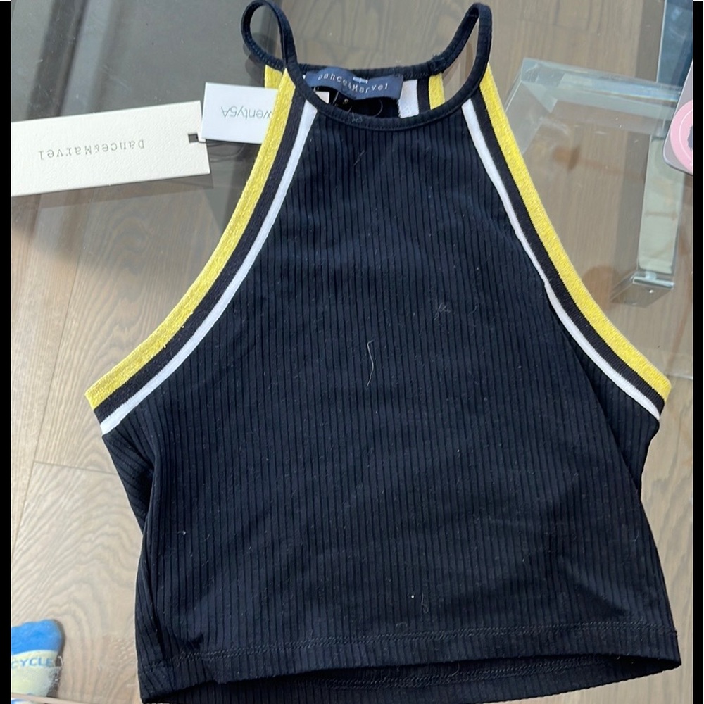 Dance&Marvel never been worn black crop top